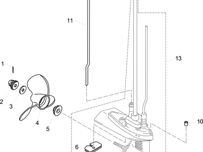 Parsun F4/F5 Unteres Gehäuse und Antrieb